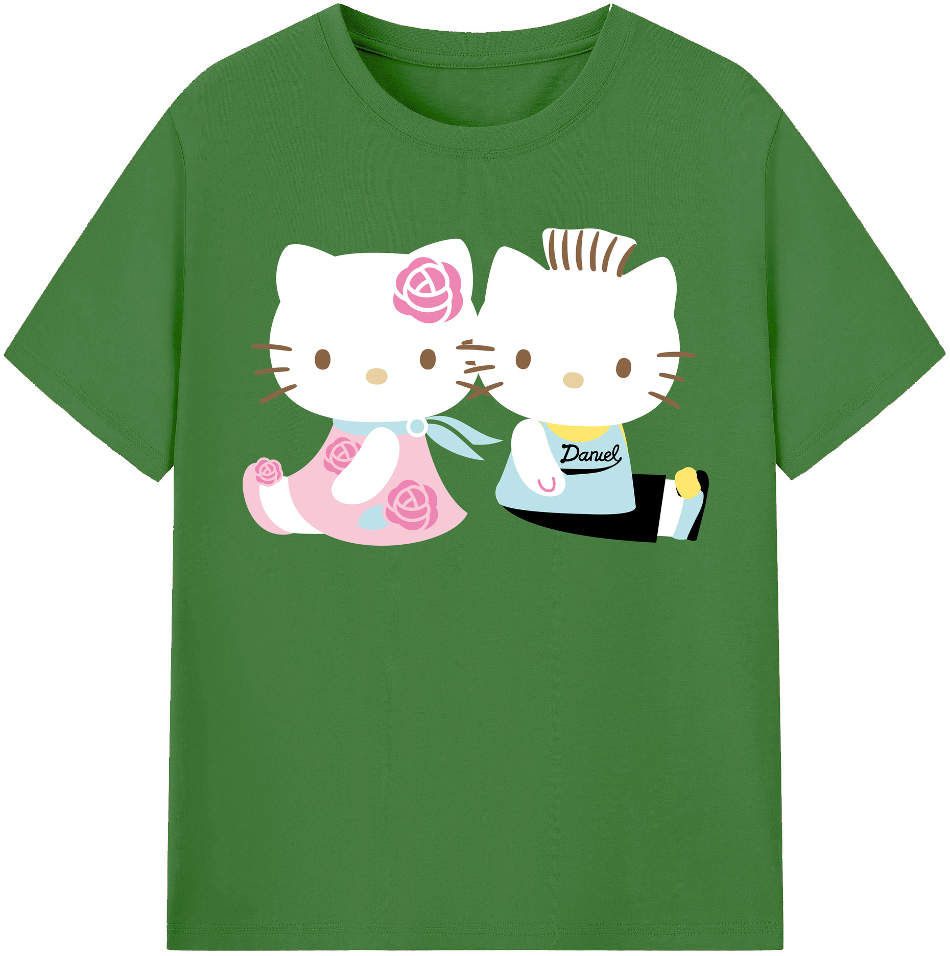（画像用） Hello Kitty ハローキティ レディースカジュアルプリントTシャツ（綿100％）